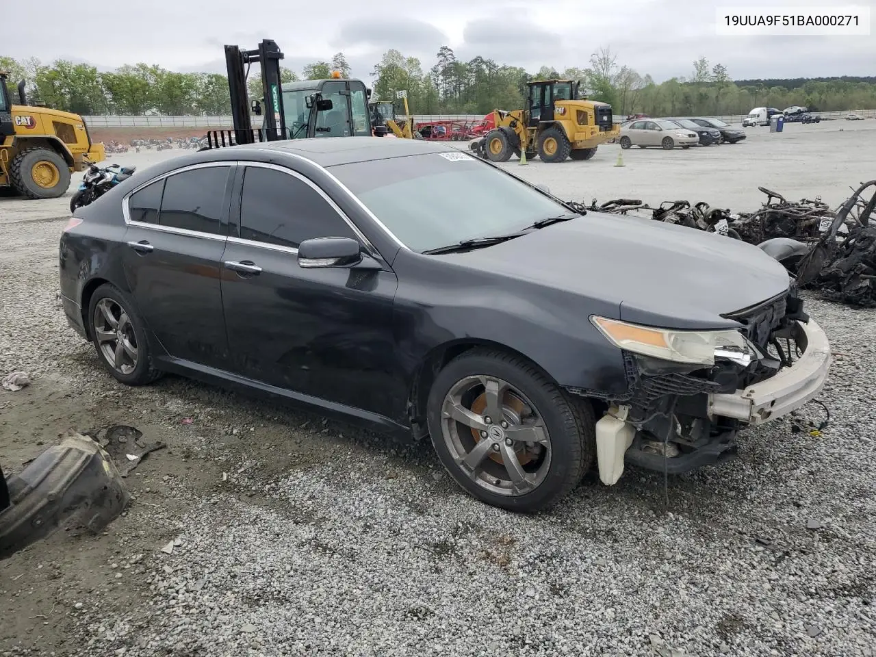 2011 Acura Tl VIN: 19UUA9F51BA000271 Lot: 51940405