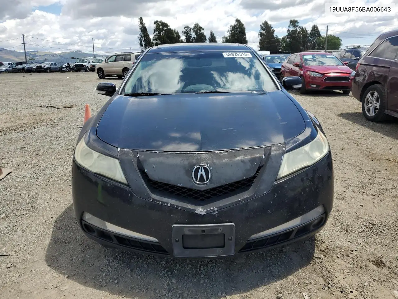 2011 Acura Tl VIN: 19UUA8F56BA006643 Lot: 56926515