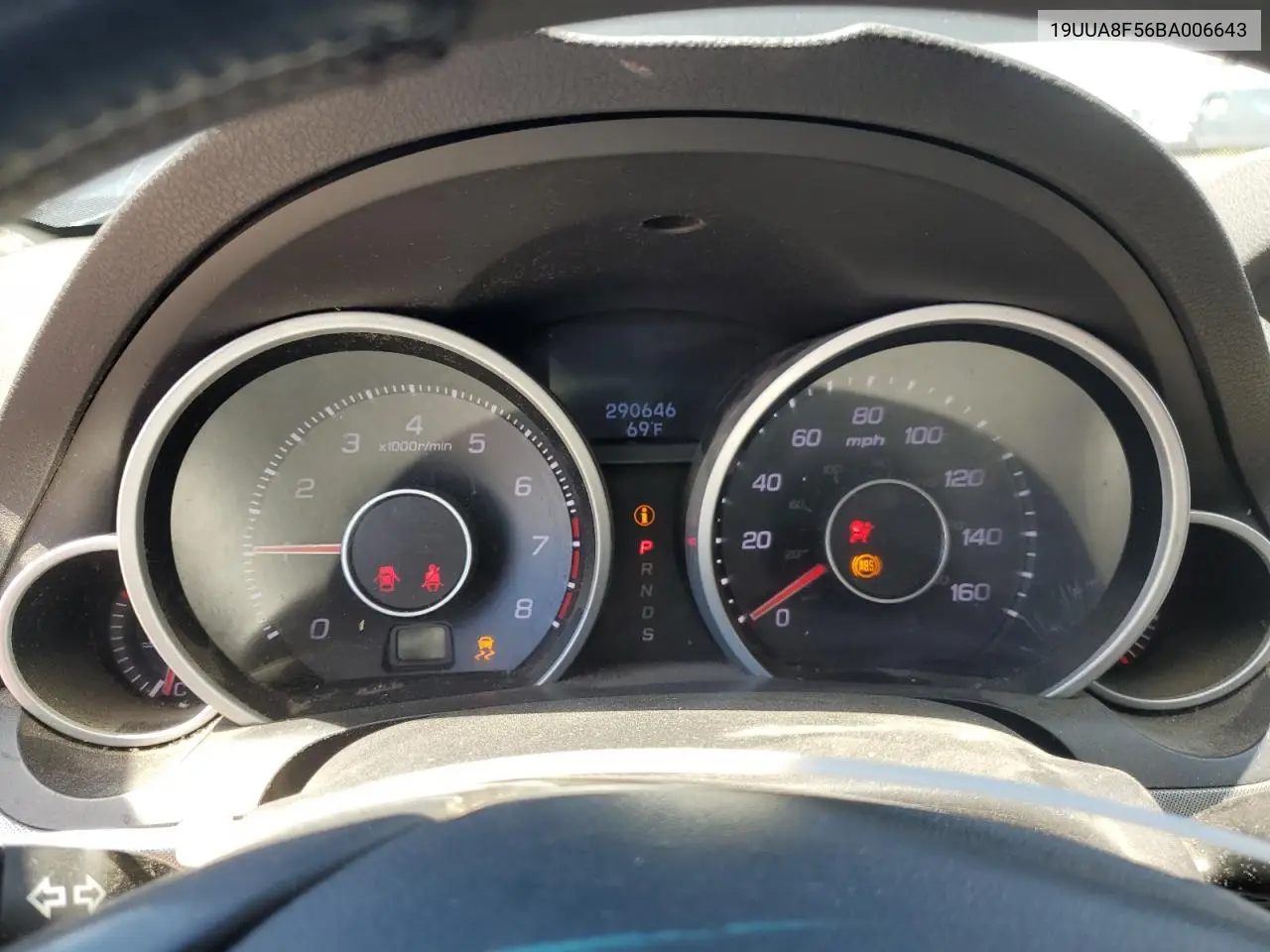 2011 Acura Tl VIN: 19UUA8F56BA006643 Lot: 56926515