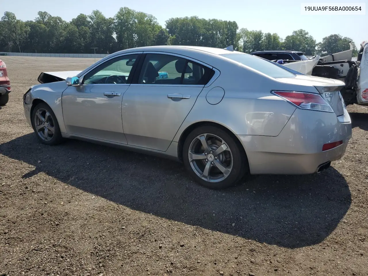 2011 Acura Tl VIN: 19UUA9F56BA000654 Lot: 62254355