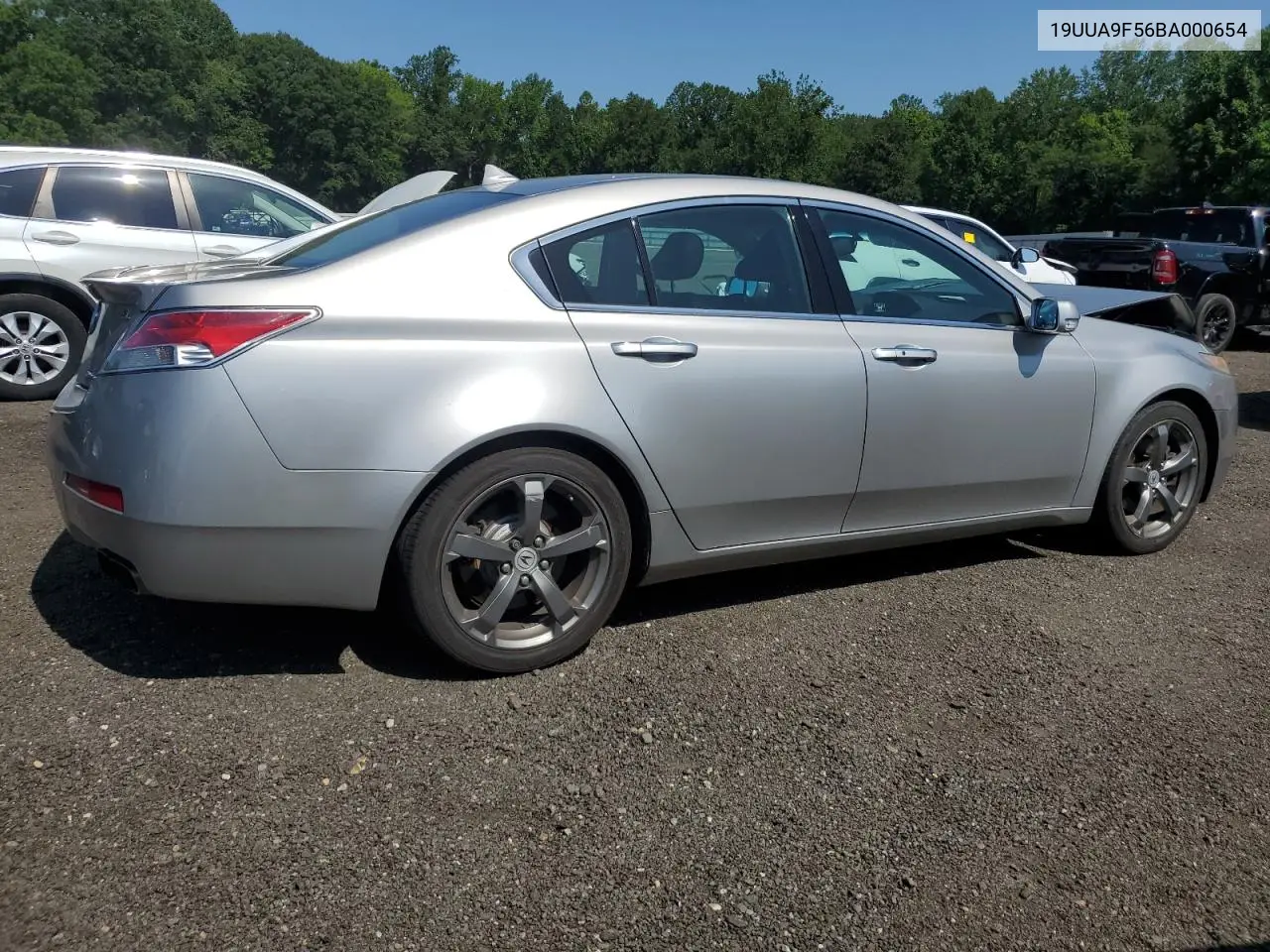 2011 Acura Tl VIN: 19UUA9F56BA000654 Lot: 62254355