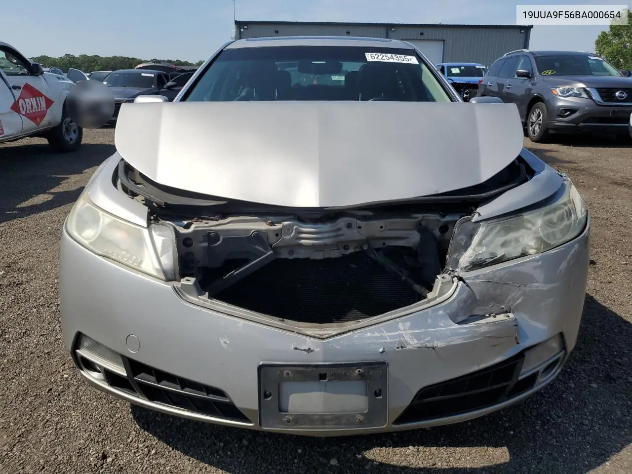 2011 Acura Tl VIN: 19UUA9F56BA000654 Lot: 62254355