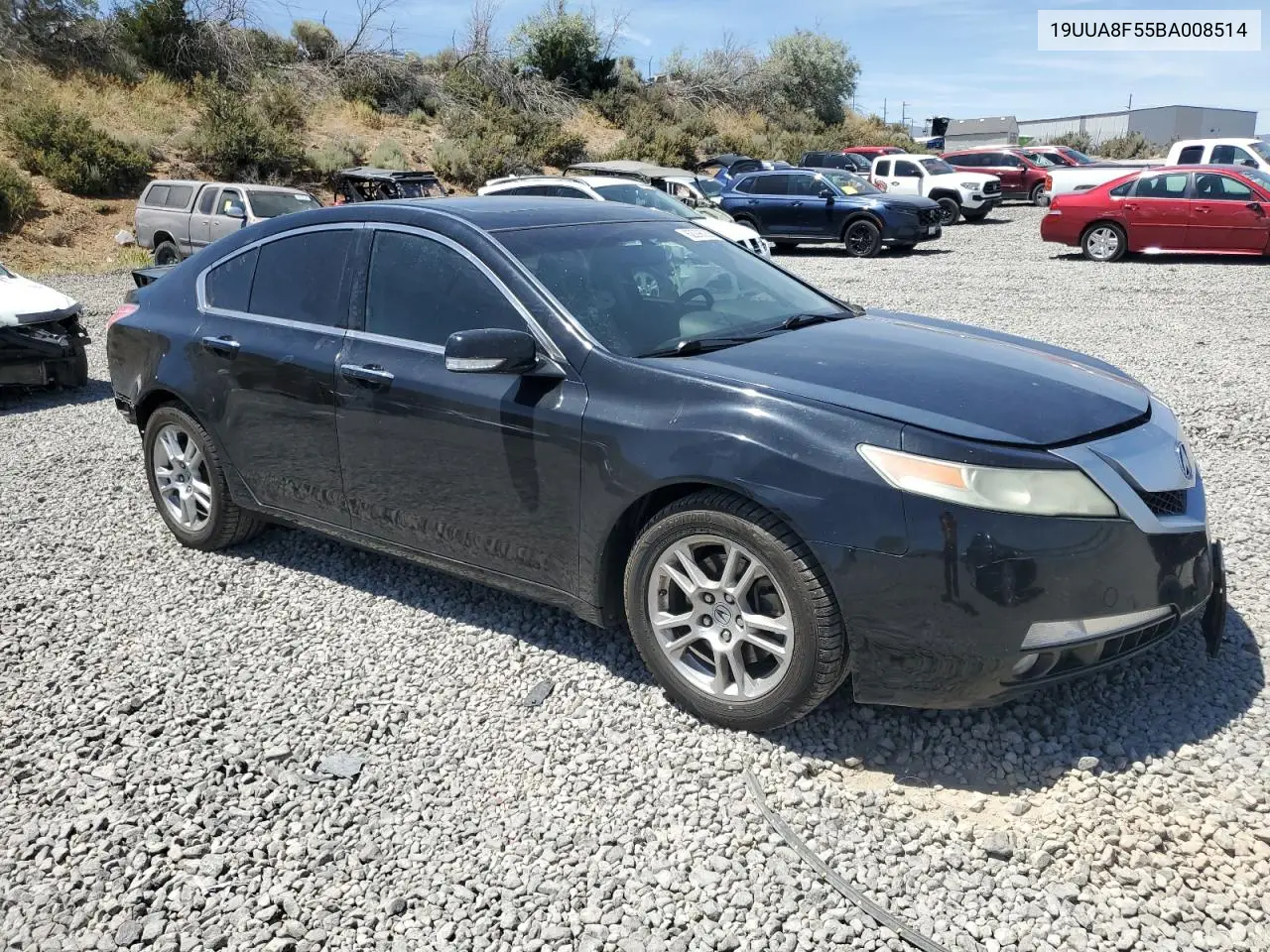 2011 Acura Tl VIN: 19UUA8F55BA008514 Lot: 62298055