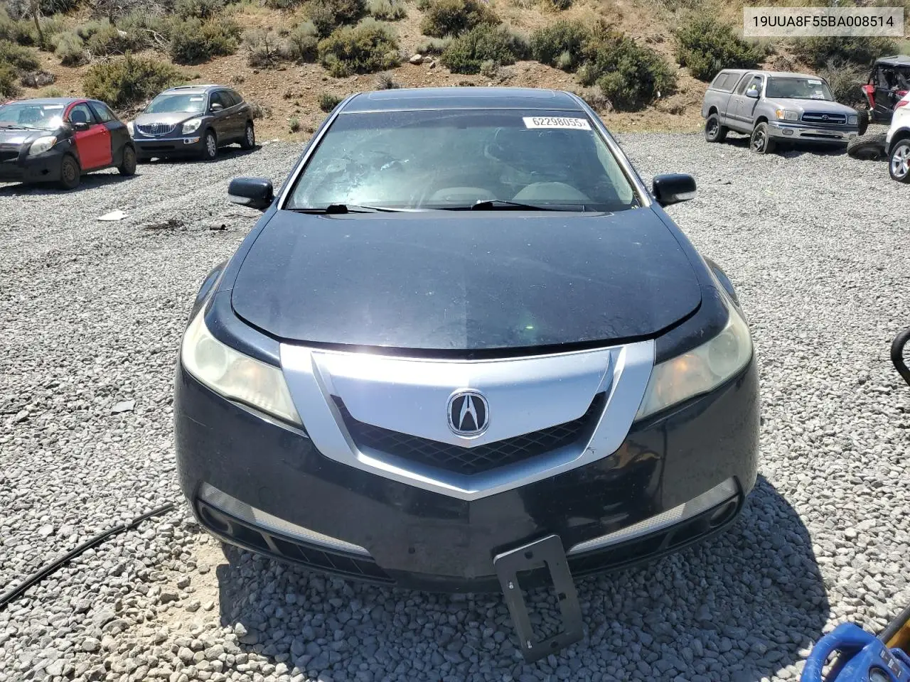 2011 Acura Tl VIN: 19UUA8F55BA008514 Lot: 62298055