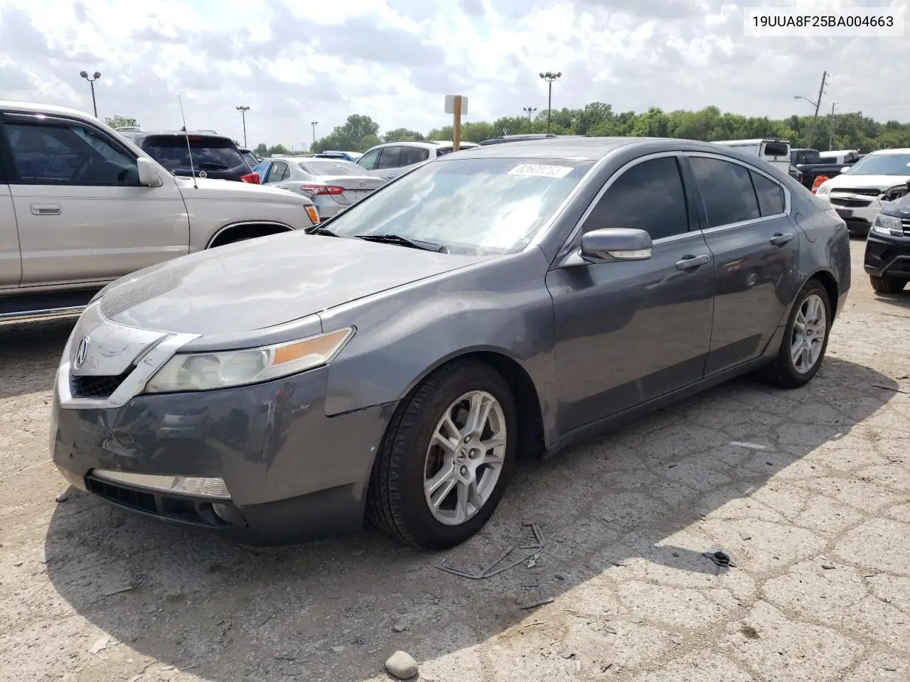 2011 Acura Tl VIN: 19UUA8F25BA004663 Lot: 62608255