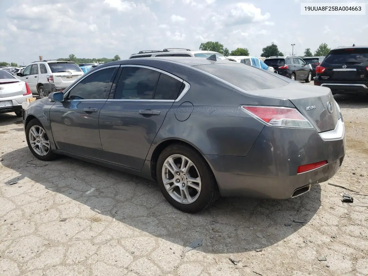 2011 Acura Tl VIN: 19UUA8F25BA004663 Lot: 62608255