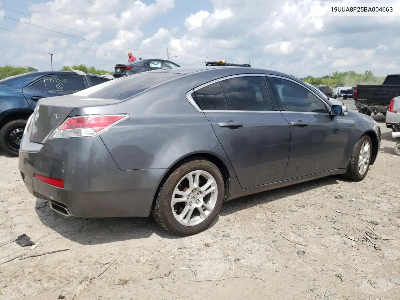 2011 Acura Tl VIN: 19UUA8F25BA004663 Lot: 62608255