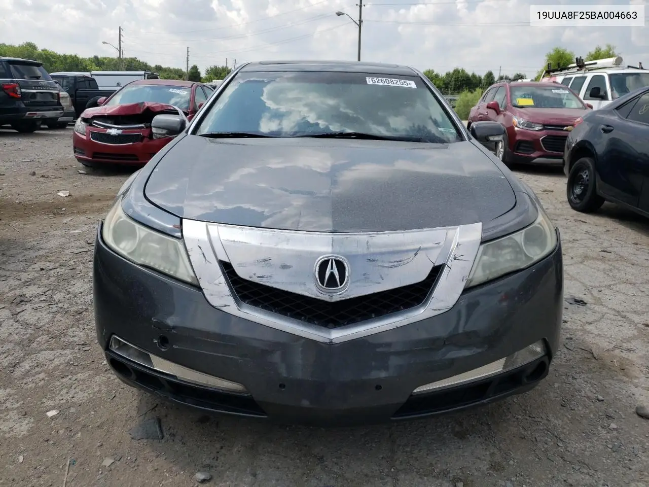 2011 Acura Tl VIN: 19UUA8F25BA004663 Lot: 62608255