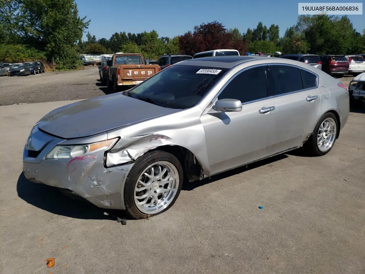 2011 Acura Tl VIN: 19UUA8F56BA006836 Lot: 65590455