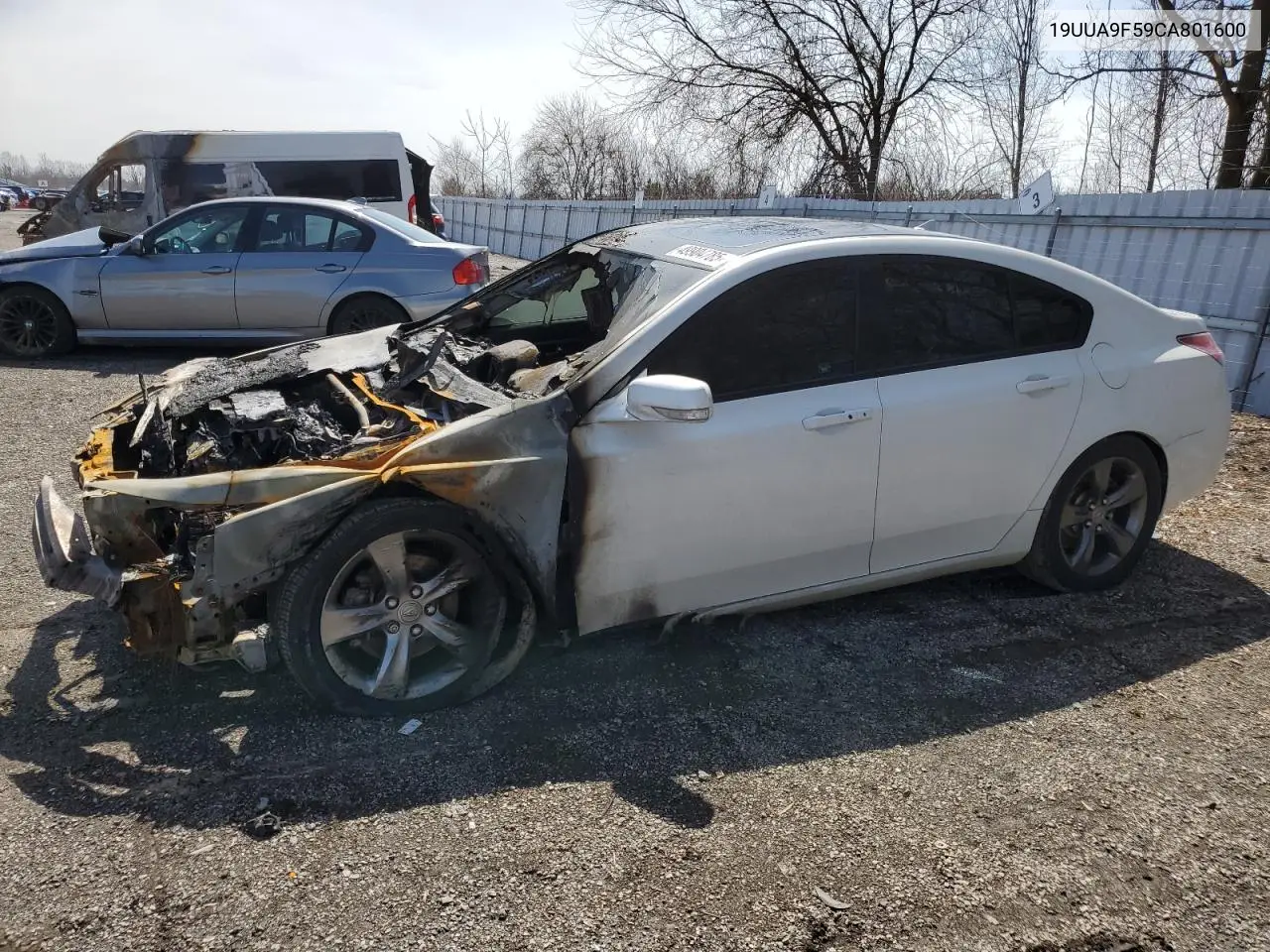 2012 Acura Tl VIN: 19UUA9F59CA801600 Lot: 49904785