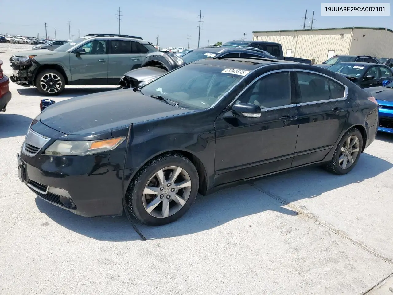 2012 Acura Tl VIN: 19UUA8F29CA007101 Lot: 51840335