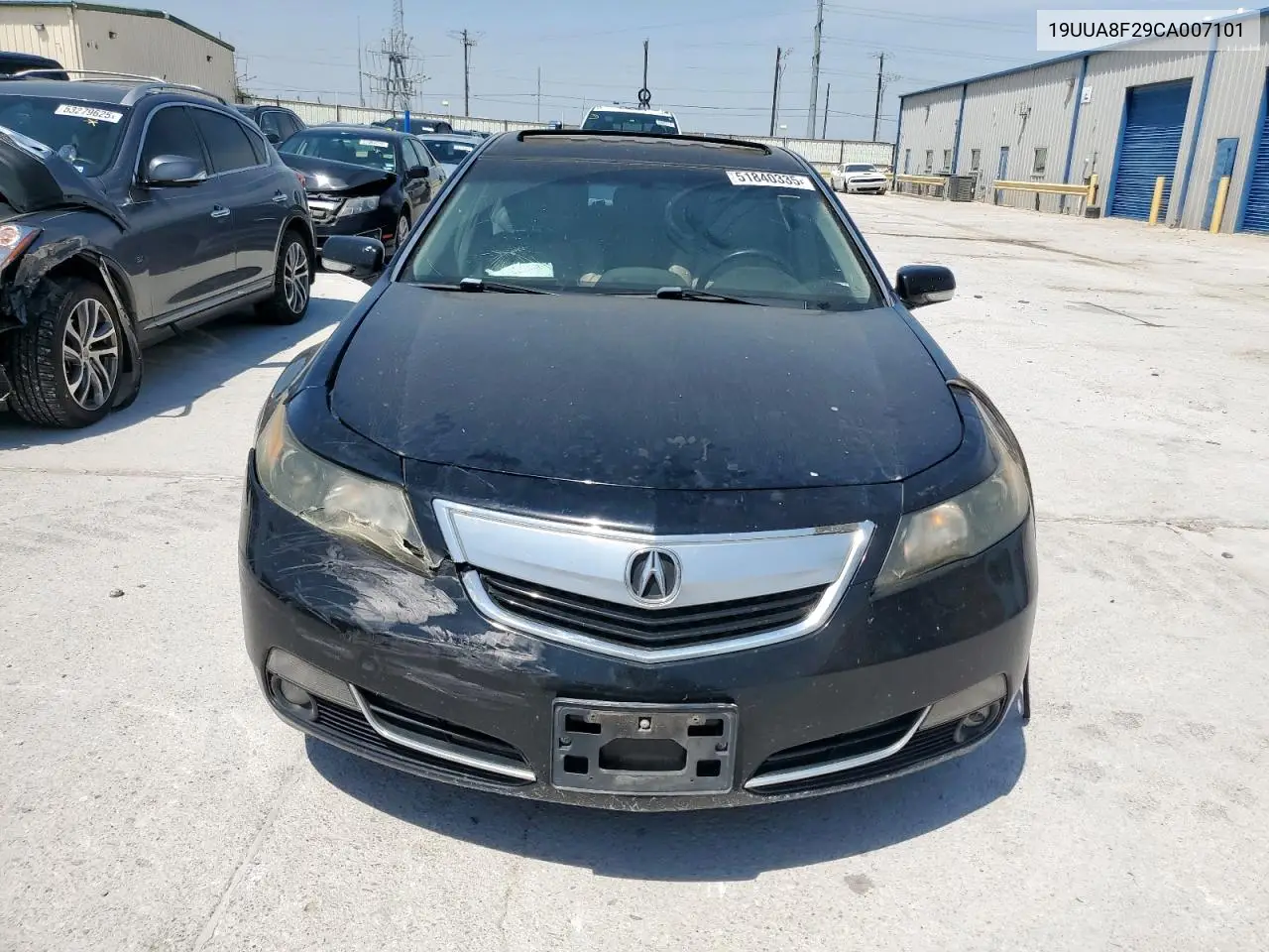 2012 Acura Tl VIN: 19UUA8F29CA007101 Lot: 51840335