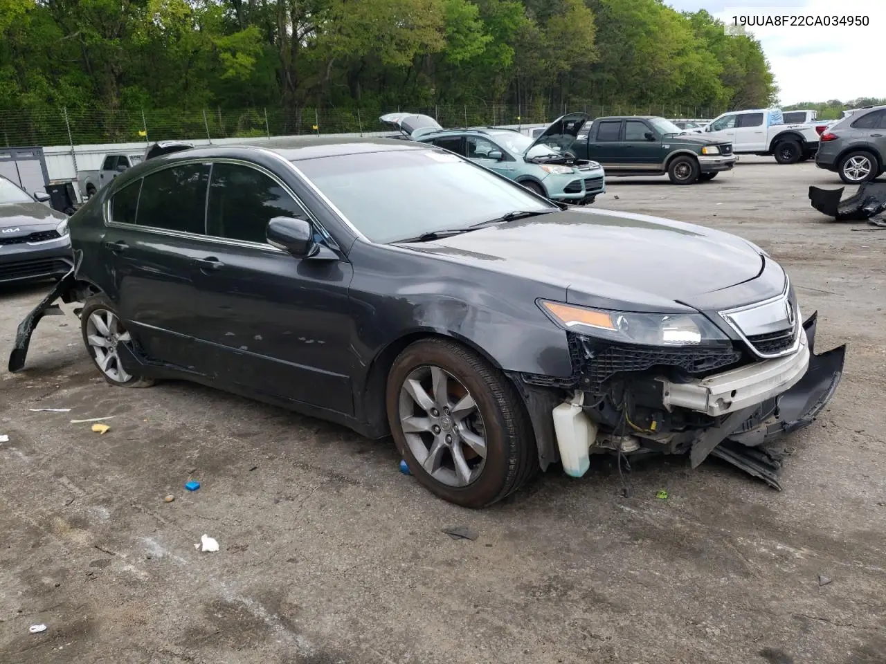 2012 Acura Tl VIN: 19UUA8F22CA034950 Lot: 51914605