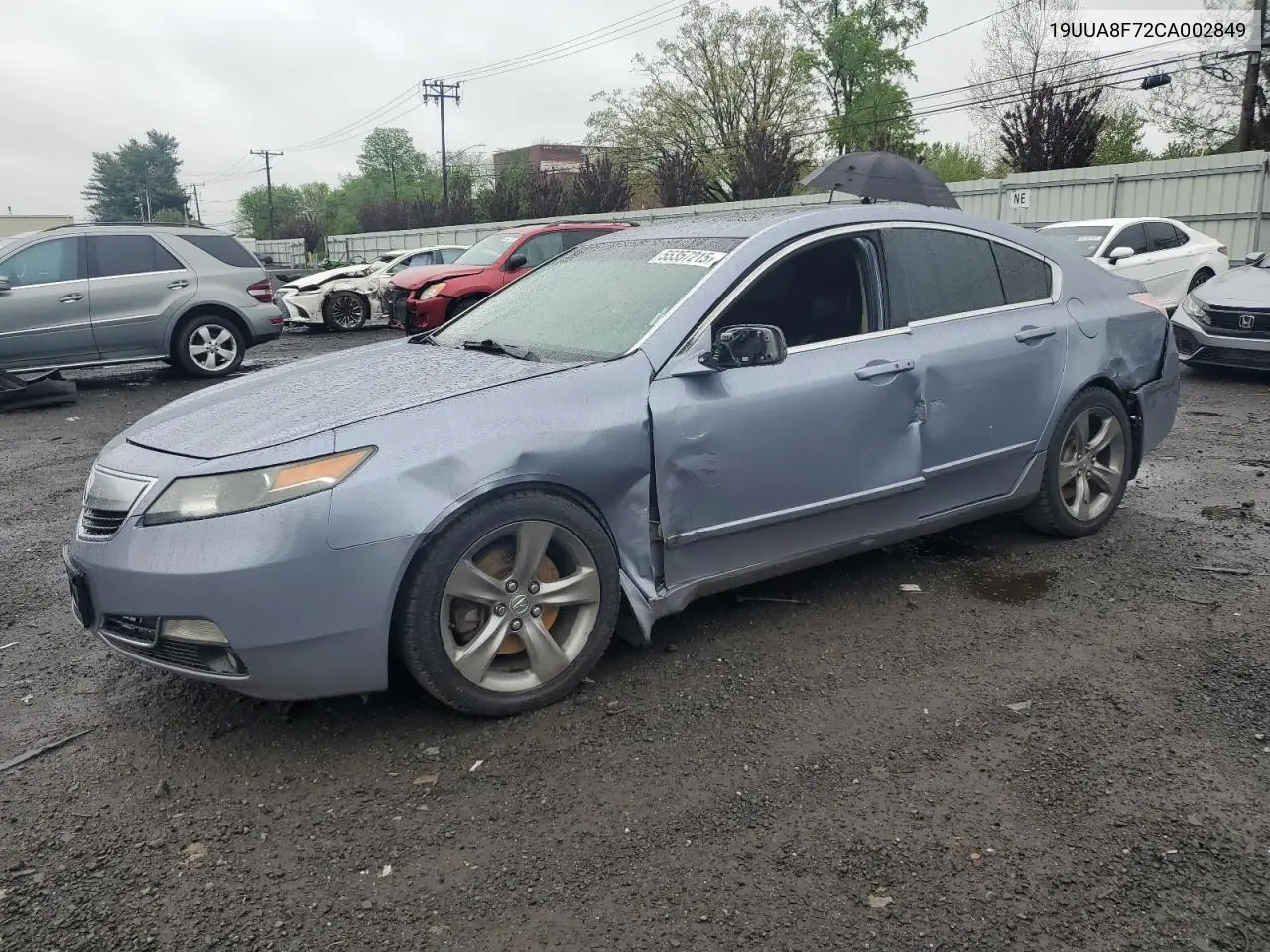 2012 Acura Tl VIN: 19UUA8F72CA002849 Lot: 55357215