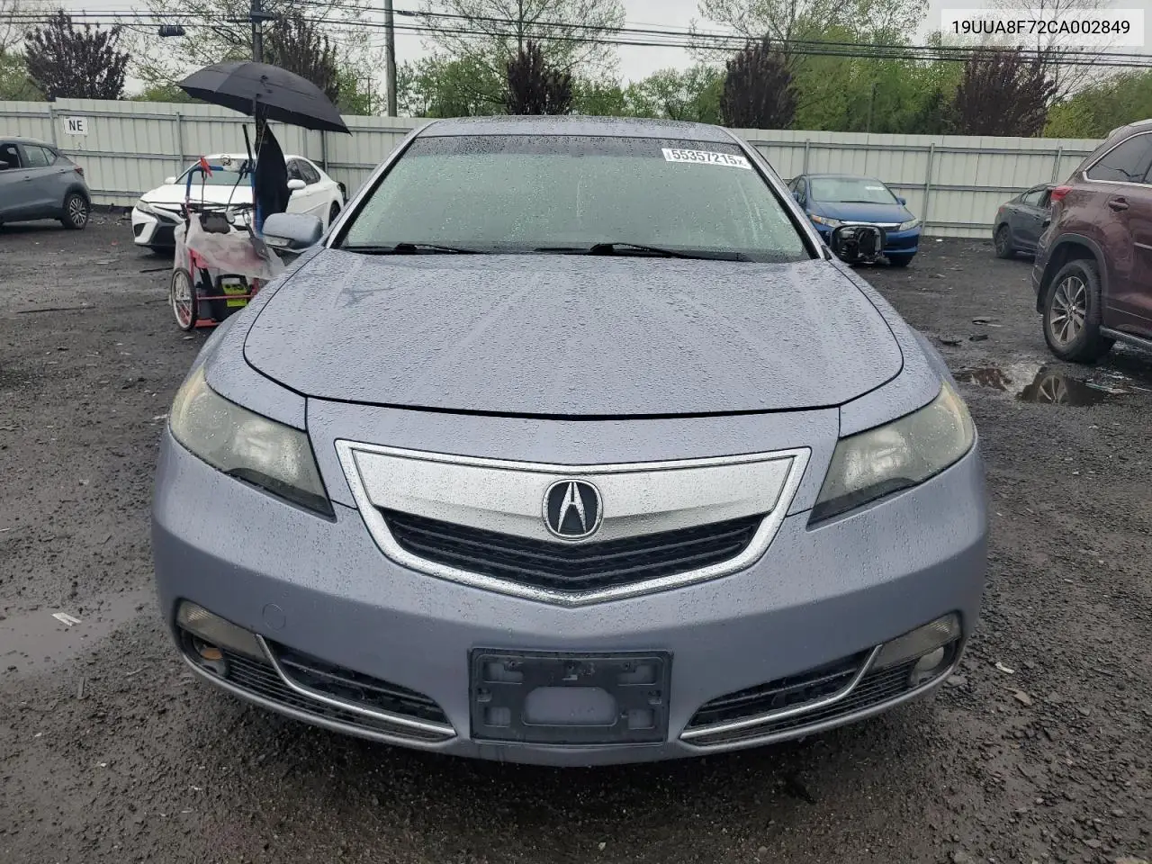 2012 Acura Tl VIN: 19UUA8F72CA002849 Lot: 55357215