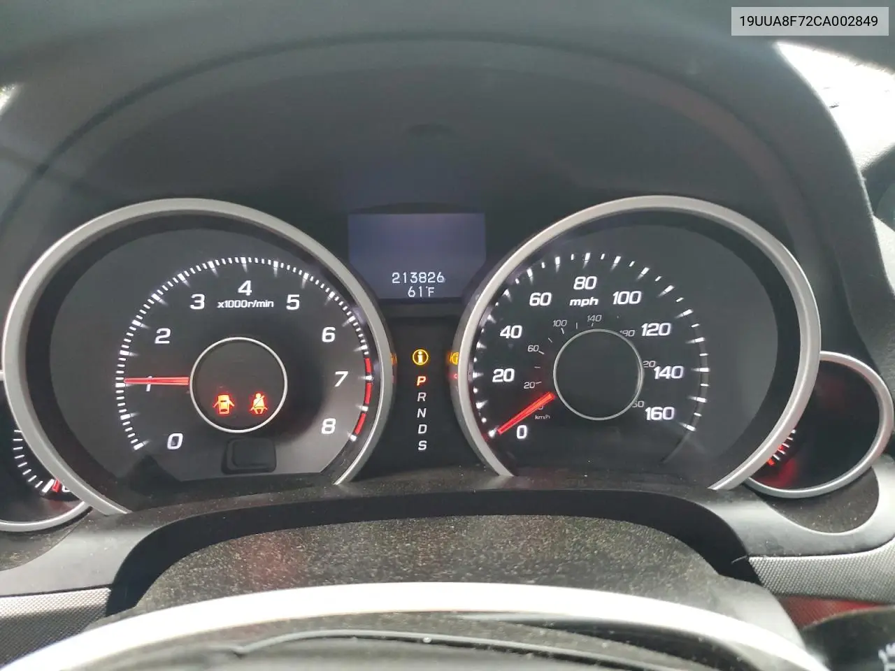 2012 Acura Tl VIN: 19UUA8F72CA002849 Lot: 55357215