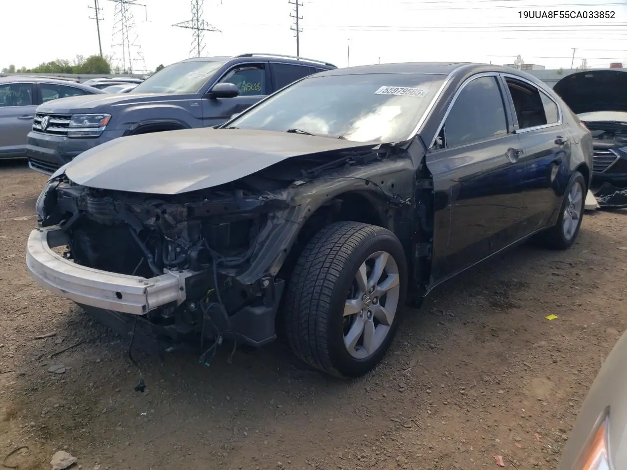 2012 Acura Tl VIN: 19UUA8F55CA033852 Lot: 55979565