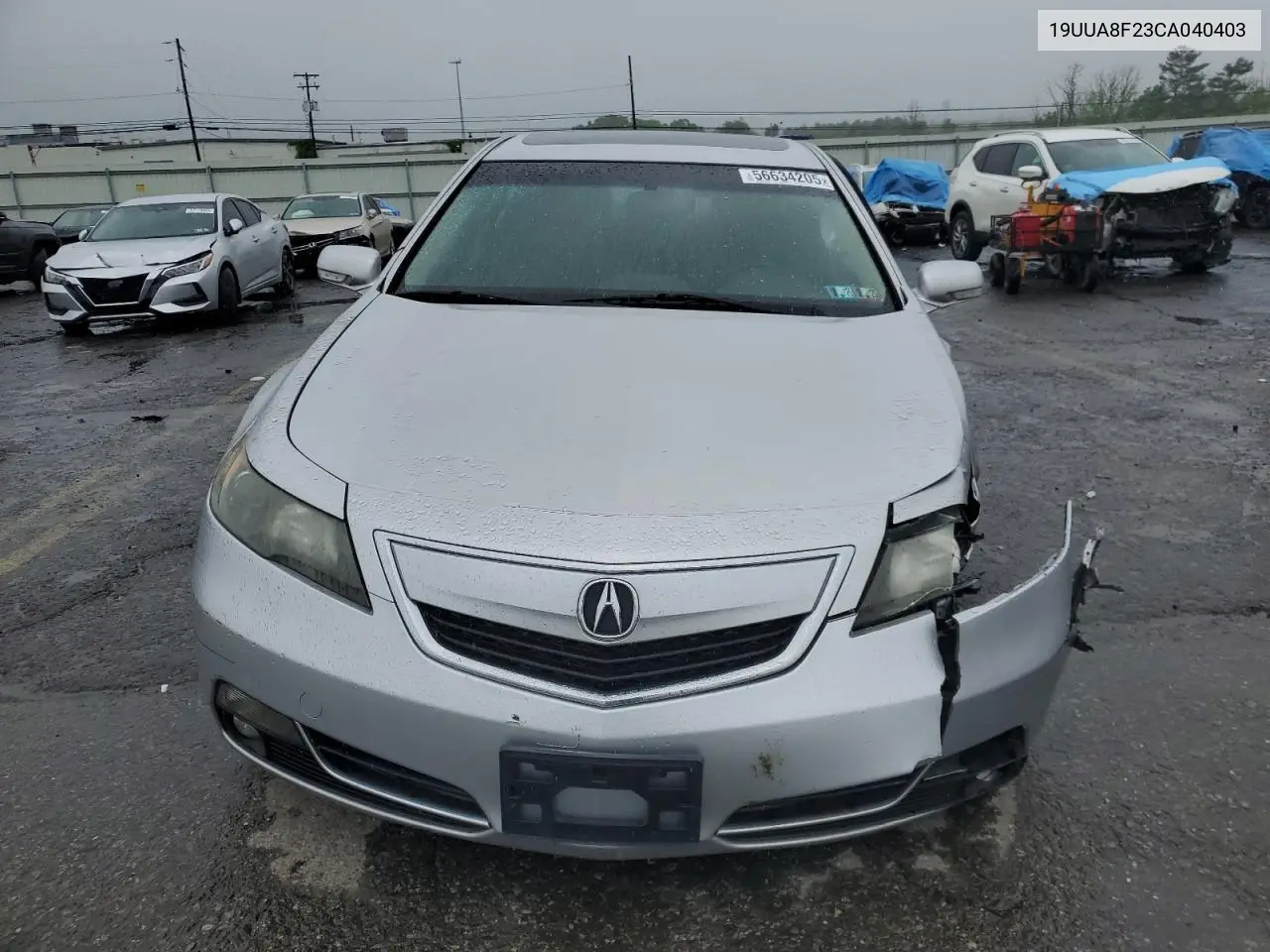 2012 Acura Tl VIN: 19UUA8F23CA040403 Lot: 56634205
