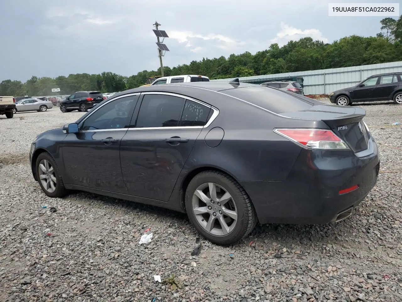2012 Acura Tl VIN: 19UUA8F51CA022962 Lot: 62738095