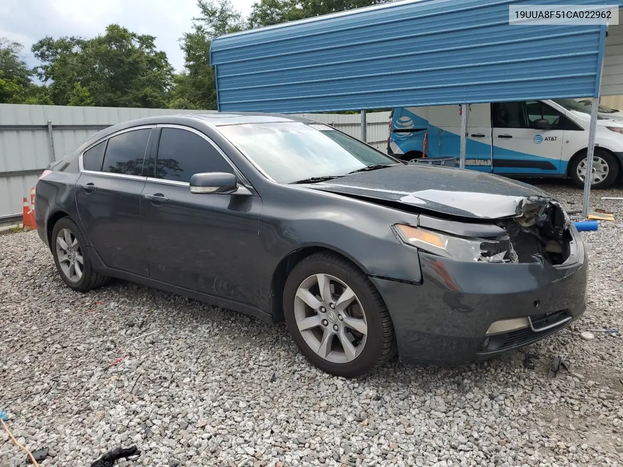 2012 Acura Tl VIN: 19UUA8F51CA022962 Lot: 62738095