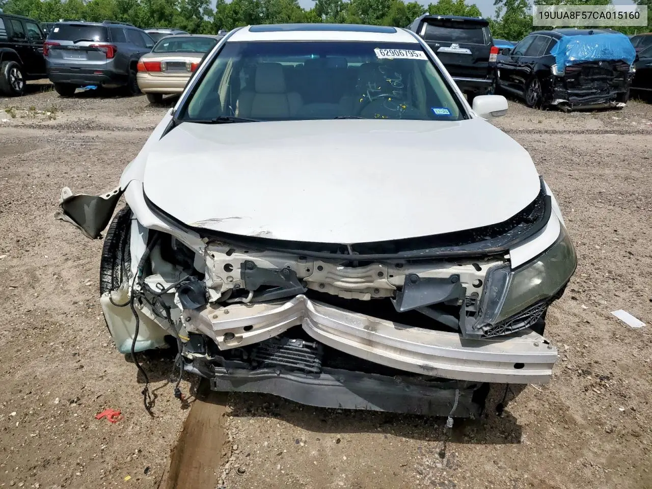 2012 Acura Tl VIN: 19UUA8F57CA015160 Lot: 62906795