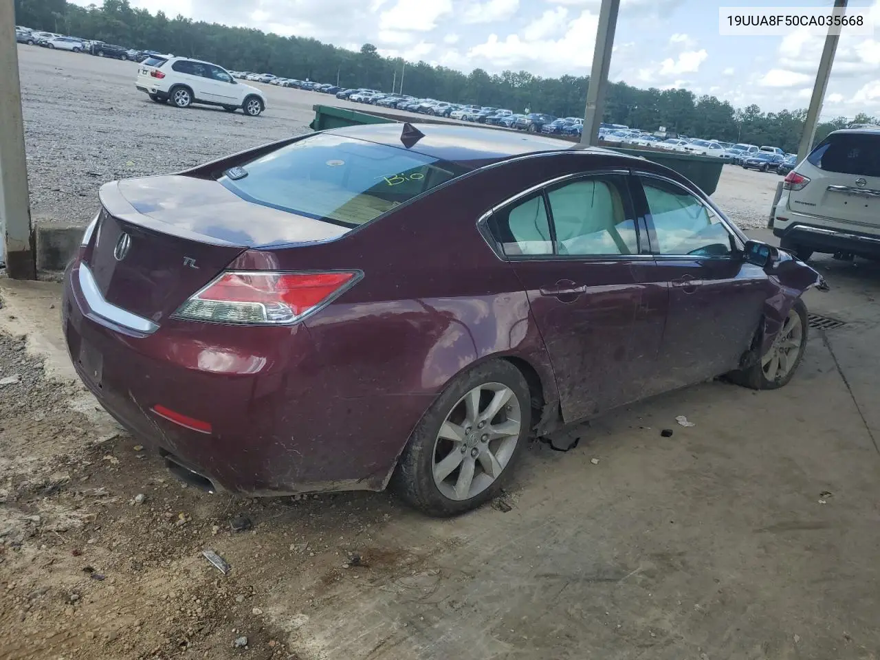 2012 Acura Tl VIN: 19UUA8F50CA035668 Lot: 63038645