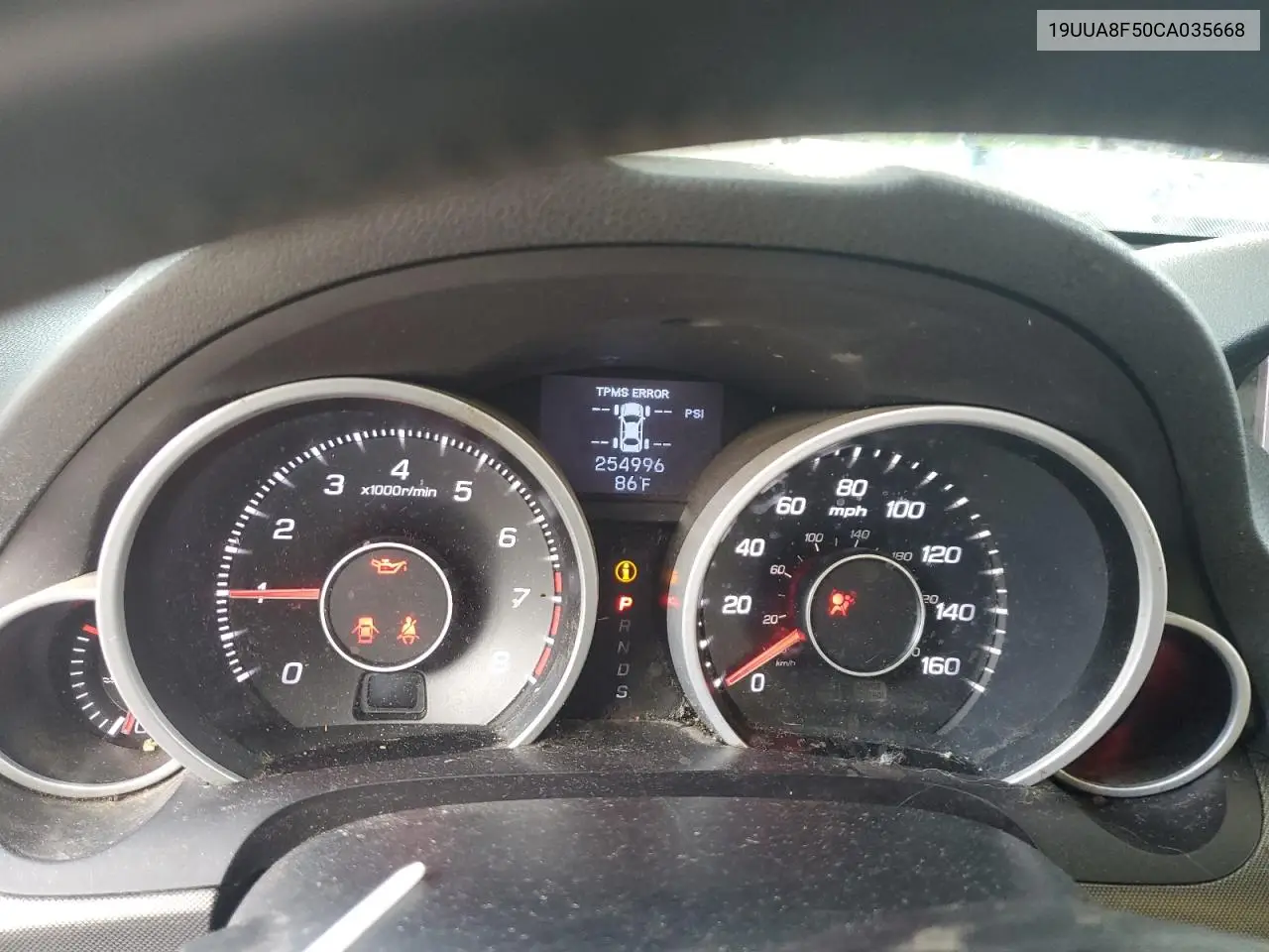 2012 Acura Tl VIN: 19UUA8F50CA035668 Lot: 63038645