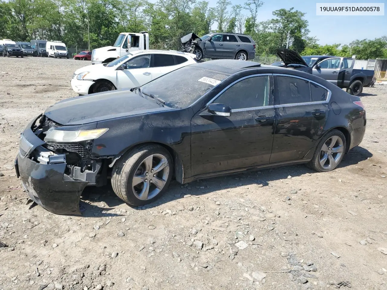 2013 Acura Tl Tech VIN: 19UUA9F51DA000578 Lot: 56524425