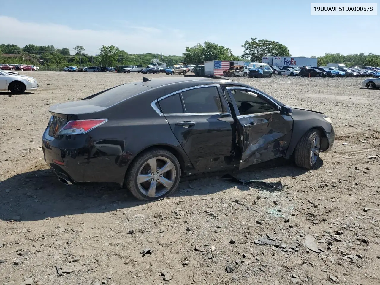 2013 Acura Tl Tech VIN: 19UUA9F51DA000578 Lot: 56524425