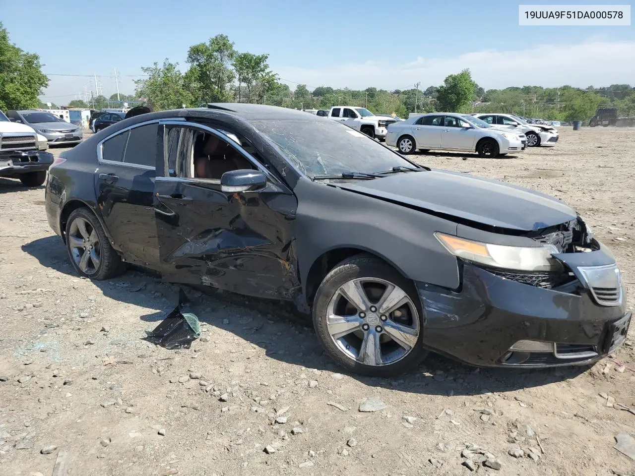 2013 Acura Tl Tech VIN: 19UUA9F51DA000578 Lot: 56524425