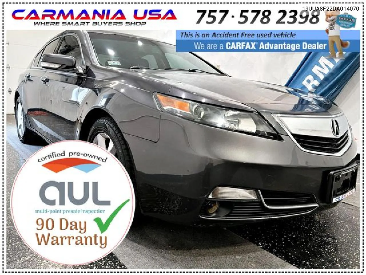 2013 Acura Tl VIN: 19UUA8F22DA014070 Lot: 60563462