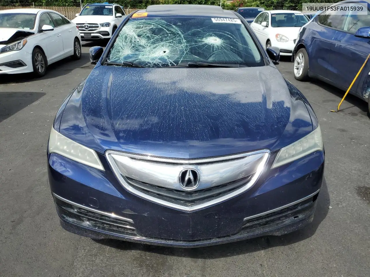2015 Acura Tlx Tech VIN: 19UUB1F53FA015939 Lot: 56947425