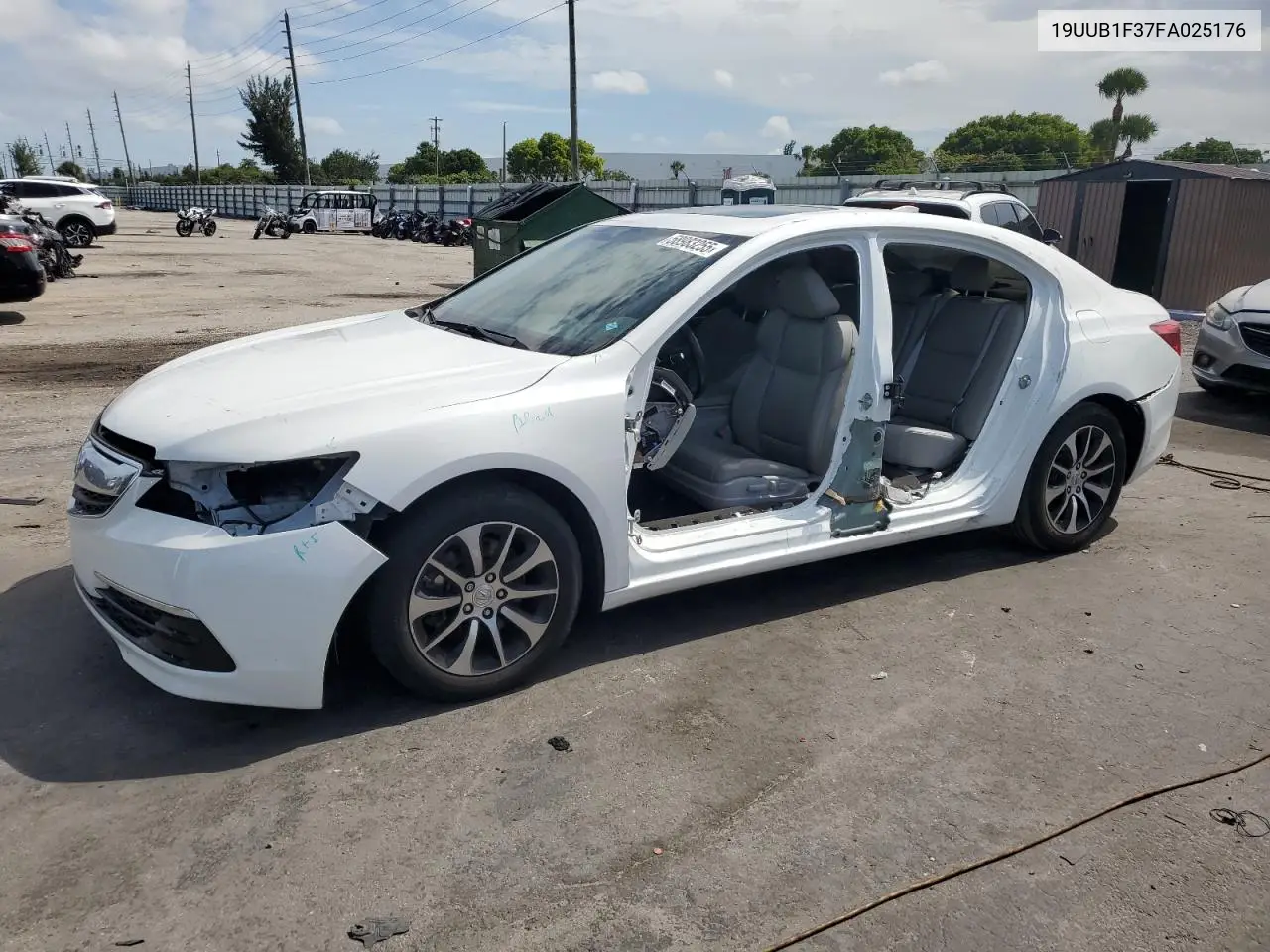 2015 Acura Tlx VIN: 19UUB1F37FA025176 Lot: 58983255