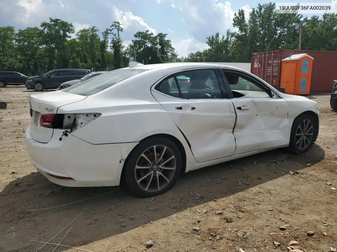 2015 Acura Tlx VIN: 19UUB2F36FA002039 Lot: 61819485