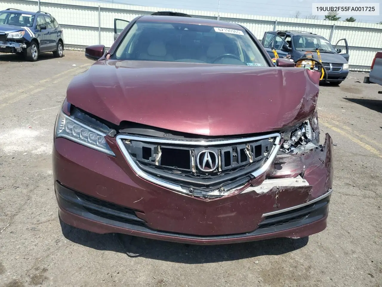 2015 Acura Tlx Tech VIN: 19UUB2F55FA001725 Lot: 62190965