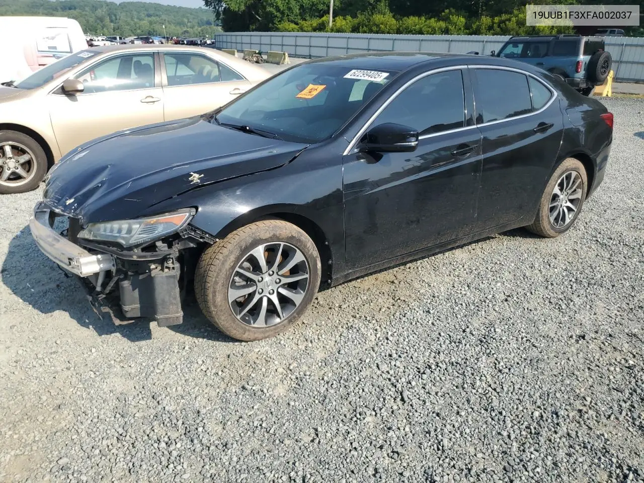 2015 Acura Tlx VIN: 19UUB1F3XFA002037 Lot: 62299405