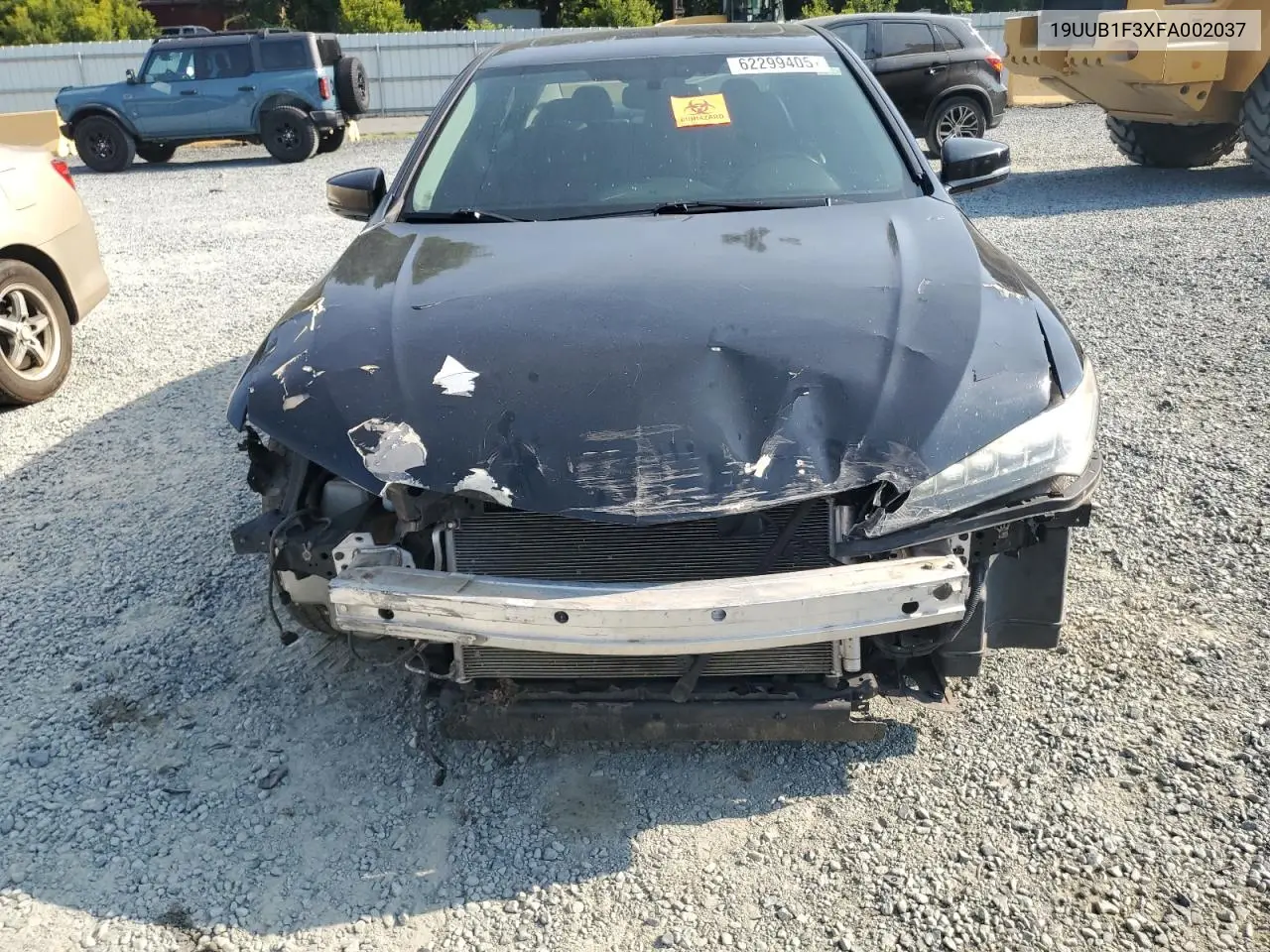 2015 Acura Tlx VIN: 19UUB1F3XFA002037 Lot: 62299405