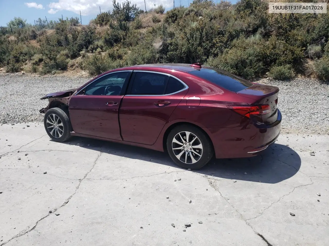 2015 Acura Tlx VIN: 19UUB1F31FA017025 Lot: 63112945