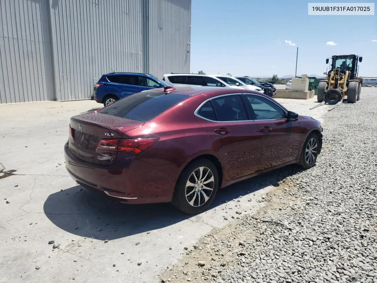 2015 Acura Tlx VIN: 19UUB1F31FA017025 Lot: 63112945