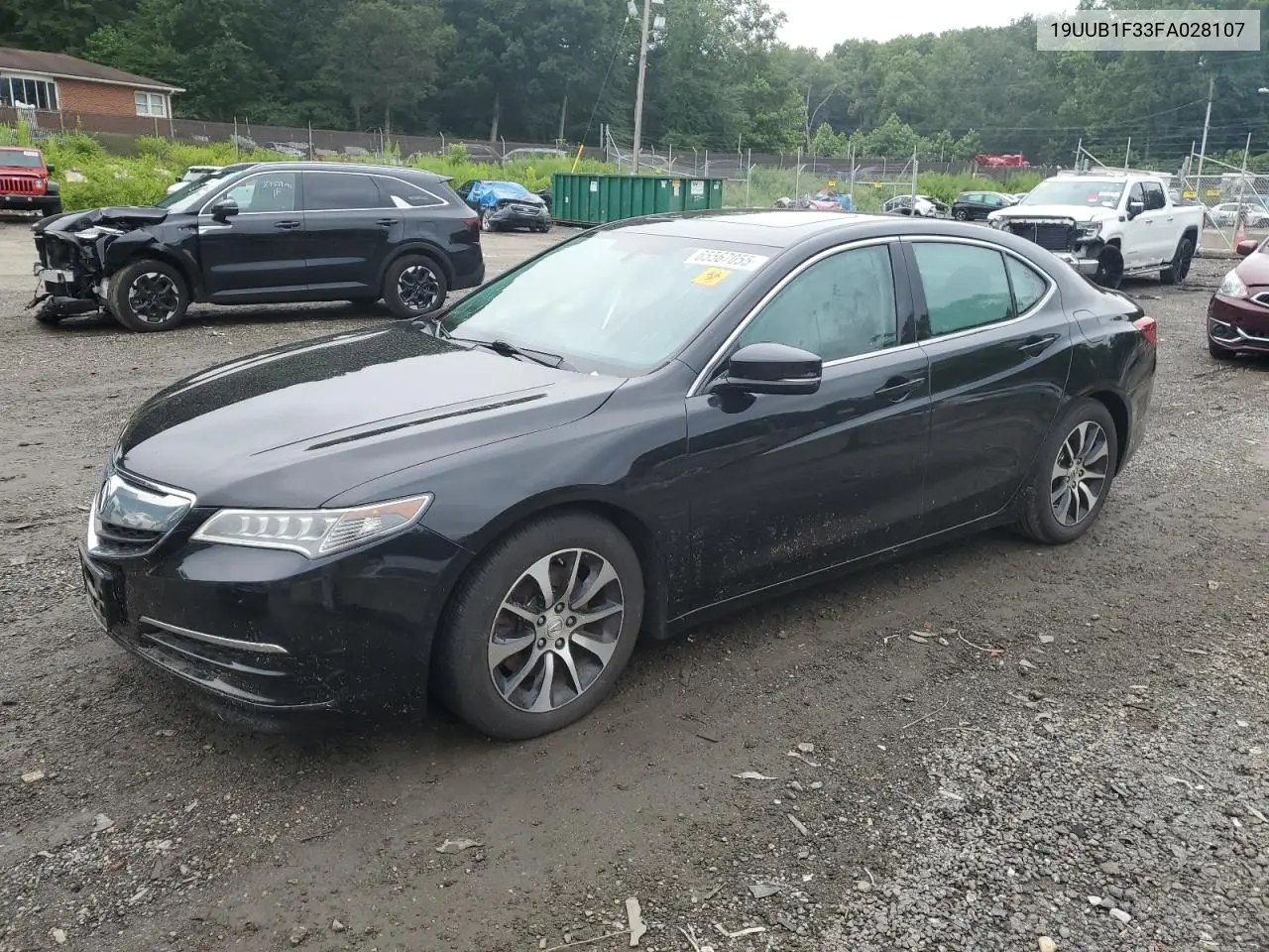 2015 Acura Tlx VIN: 19UUB1F33FA028107 Lot: 65567055