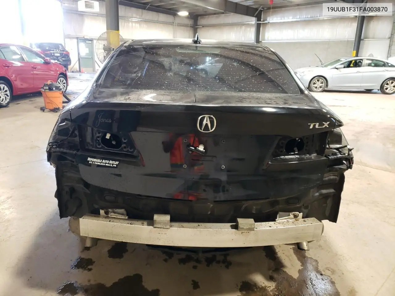 2015 Acura Tlx VIN: 19UUB1F31FA003870 Lot: 77775063