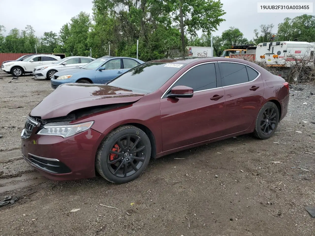 2016 Acura Tlx VIN: 19UUB2F31GA003455 Lot: 57171415