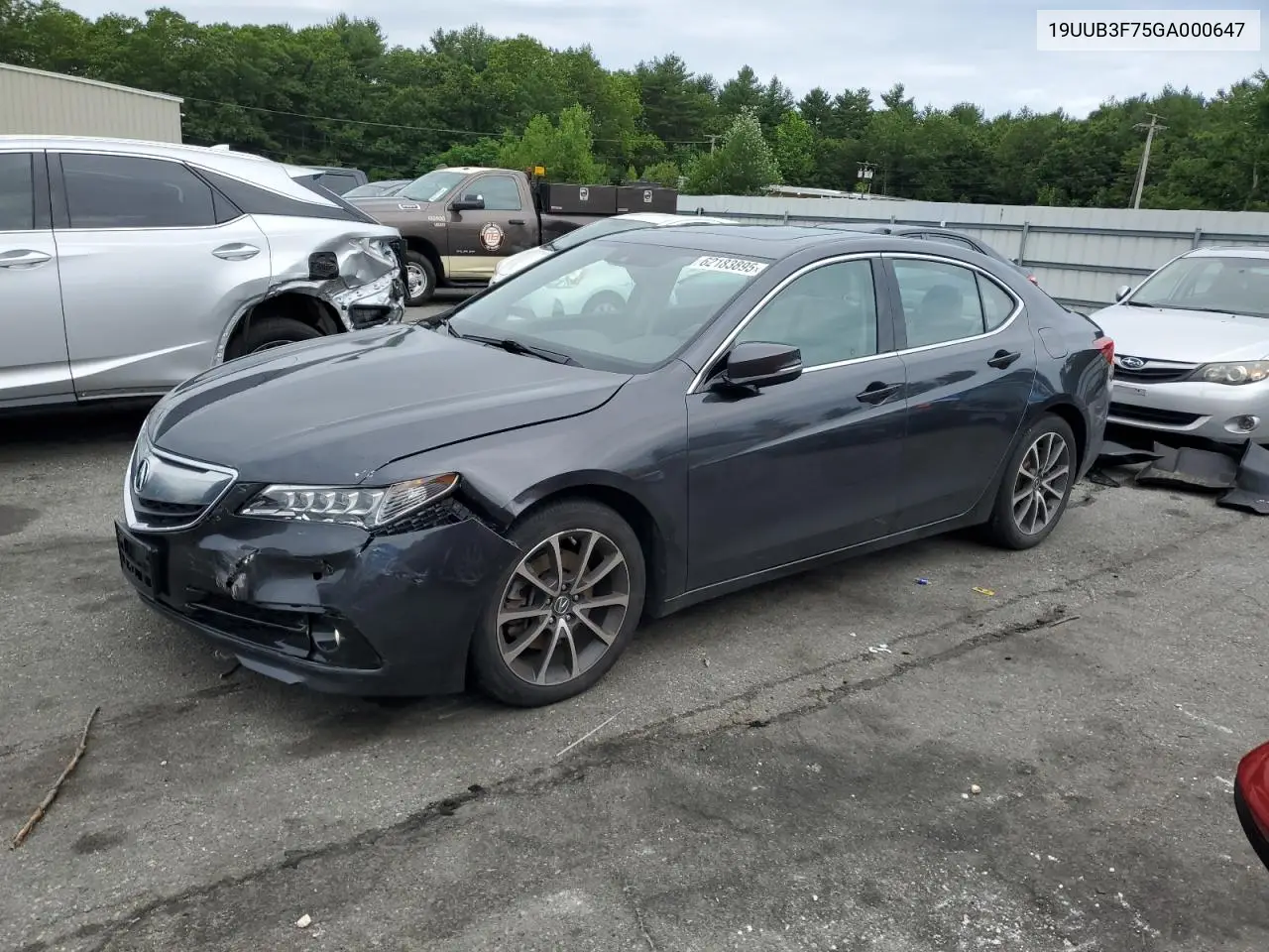 2016 Acura Tlx Advance VIN: 19UUB3F75GA000647 Lot: 62183895