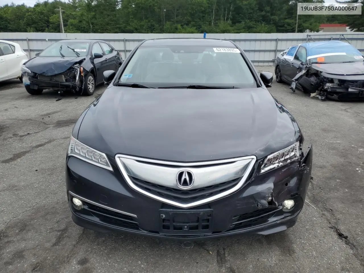 2016 Acura Tlx Advance VIN: 19UUB3F75GA000647 Lot: 62183895