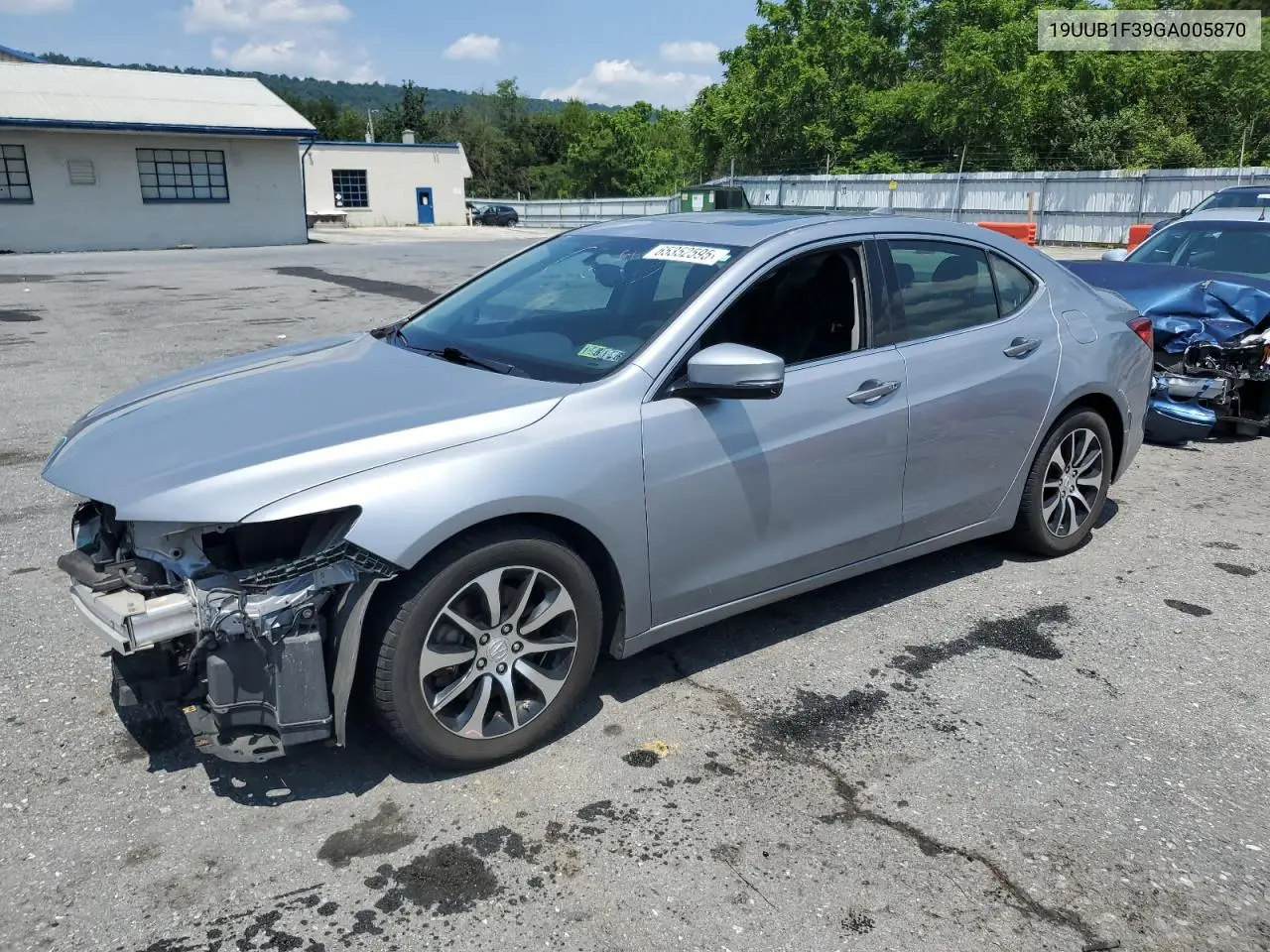 2016 Acura Tlx VIN: 19UUB1F39GA005870 Lot: 65352595