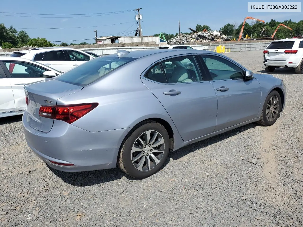2016 Acura Tlx VIN: 19UUB1F38GA003222 Lot: 65688075