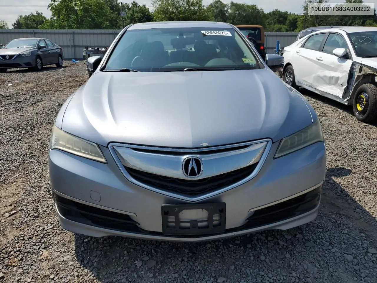 2016 Acura Tlx VIN: 19UUB1F38GA003222 Lot: 65688075