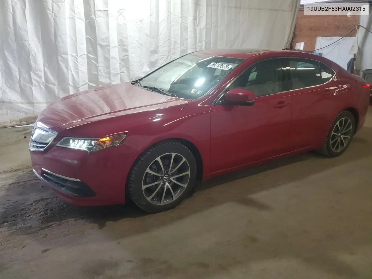 2017 Acura Tlx Tech VIN: 19UUB2F53HA002315 Lot: 56710575