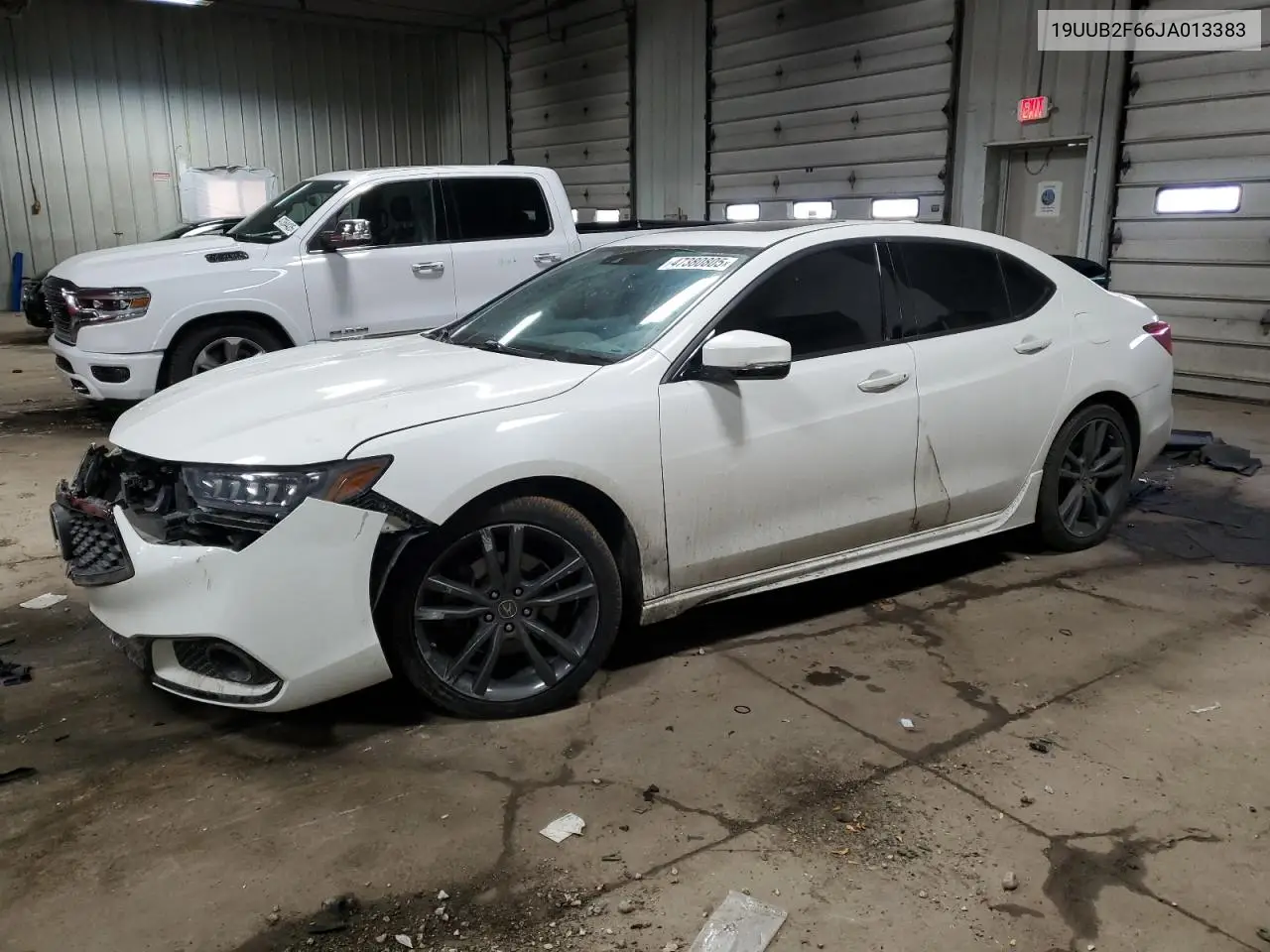 2018 Acura Tlx Tech+A VIN: 19UUB2F66JA013383 Lot: 47380805