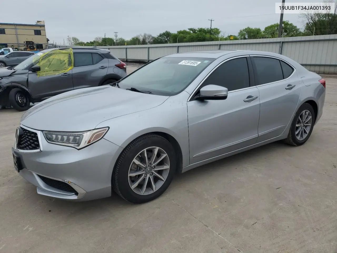 2018 Acura Tlx VIN: 19UUB1F34JA001393 Lot: 51391695